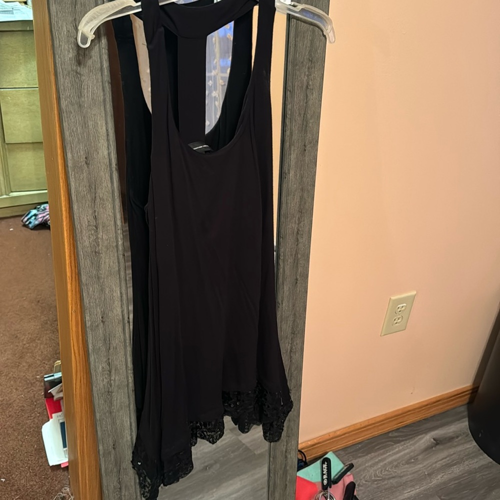 Small, black, sexy long top/dress
